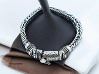 Avani Jewellers Silver Gents Bracelet - 42.77, 8 Inch