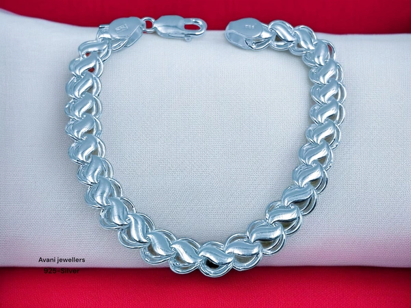 Avani Jewellers Silver Gents Bracelet - 17.36, 9 Inch