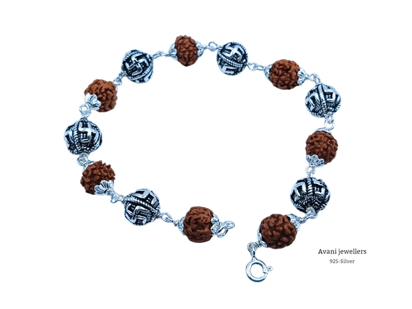 Avani Jewellers Silver Gents Bracelet - 6.43, 7.5 INCH