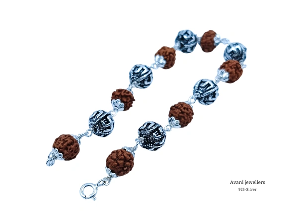 Avani Jewellers Silver Gents Bracelet - 6.43, 7.5 INCH