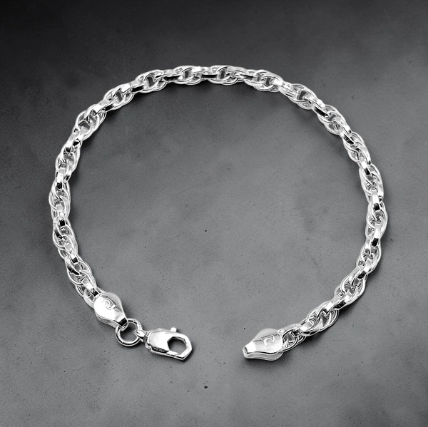 Avani Jewellers Silver Gents Bracelet - 6.43, 8.5 INCH