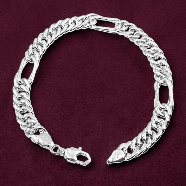 Avani Jewellers Silver Gents Bracelet - 9.86, 8.6 INCH
