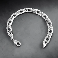 Avani Jewellers Silver Gents Bracelet - 8.4, 8.4 INCH