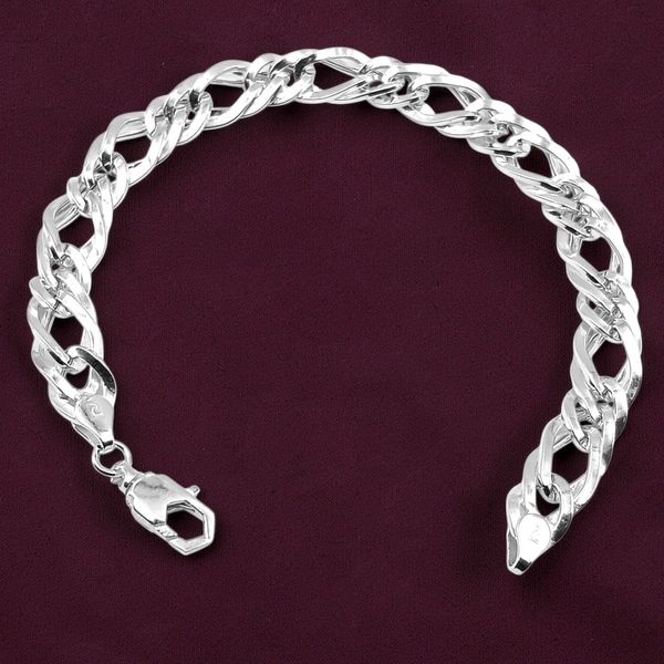 Avani Jewellers Silver Gents Bracelet - 8.4, 8.4 INCH