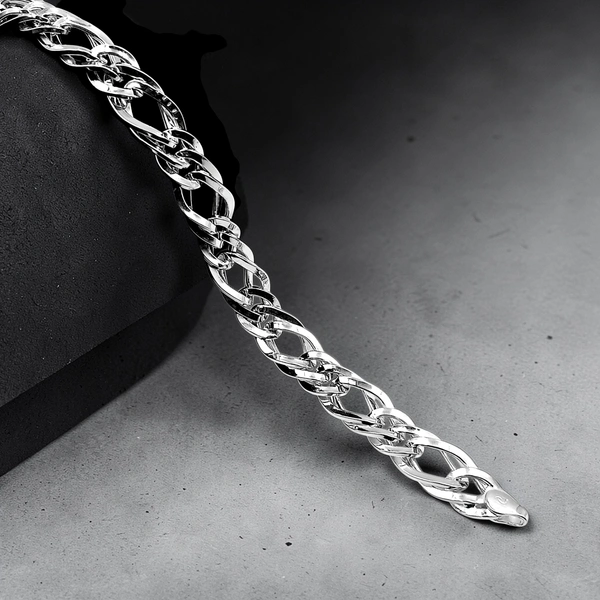 Avani Jewellers Silver Gents Bracelet - 8.4, 8.4 INCH