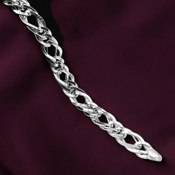 Avani Jewellers Silver Gents Bracelet - 8.4, 8.4 INCH