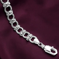 Avani Jewellers Silver Gents Bracelet - 13.57, 8.8 INCH