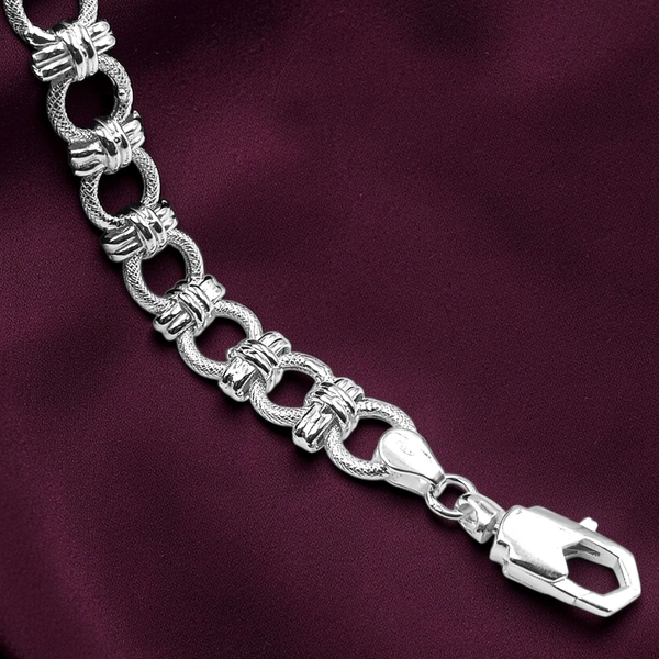 Avani Jewellers Silver Gents Bracelet - 13.57, 8.8 INCH