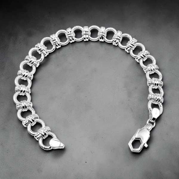 Avani Jewellers Silver Gents Bracelet - 13.57, 8.8 INCH