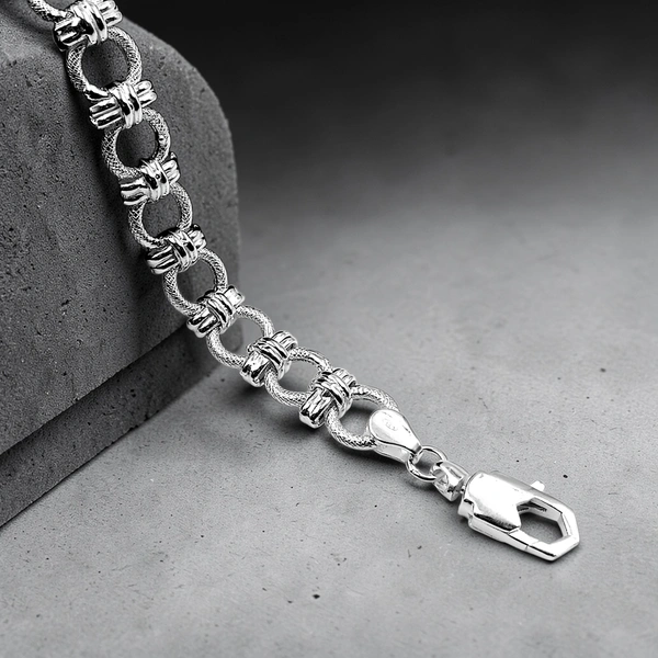 Avani Jewellers Silver Gents Bracelet - 13.57, 8.8 INCH