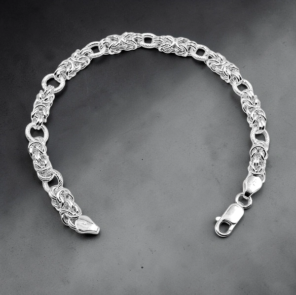 Avani Jewellers Silver Gents Bracelet - 9.4, 8.5 INCH