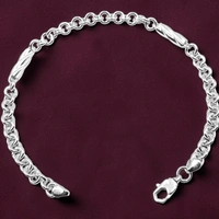 Avani Jewellers Silver Gents Bracelet - 6.21, 8.5 INCH