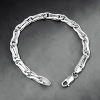 Avani Jewellers Silver Gents Bracelet - 10.67, 8.5 INCH