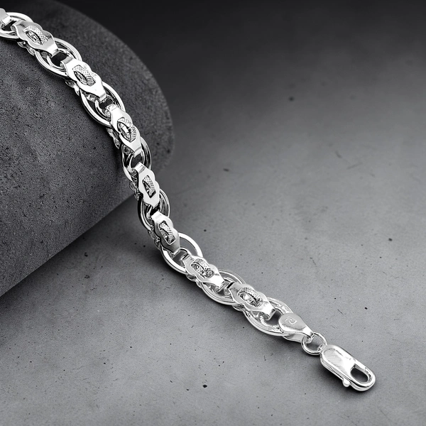 Avani Jewellers Silver Gents Bracelet - 10.76, 8.5 INCH