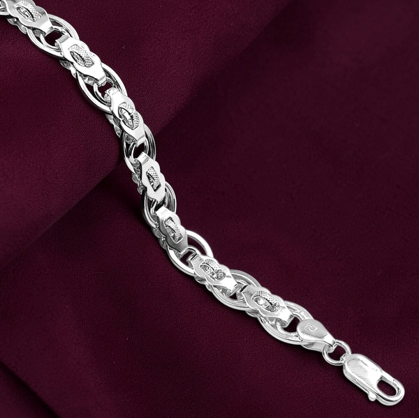 Avani Jewellers Silver Gents Bracelet - 10.76, 8.5 INCH