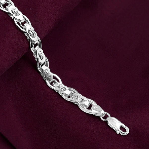 Avani Jewellers Silver Gents Bracelet - 10.76, 8.5 INCH