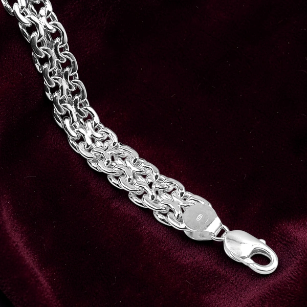 Avani Jewellers Silver Gents Bracelet - 20.03, 8.6 INCH