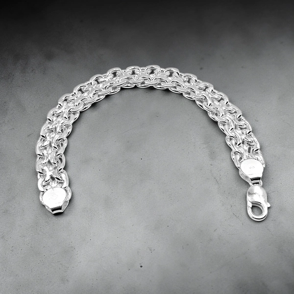 Avani Jewellers Silver Gents Bracelet - 20.03, 8.6 INCH