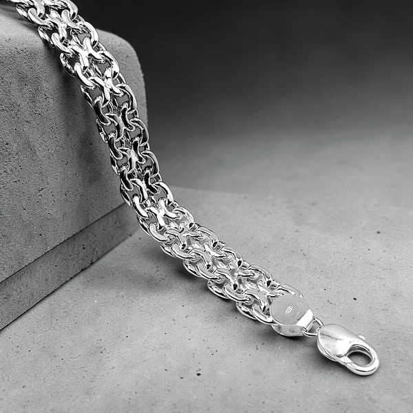 Avani Jewellers Silver Gents Bracelet - 20.03, 8.6 INCH