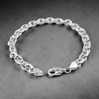 Avani Jewellers Silver Gents Bracelet - 9.93, 8.5 INCH