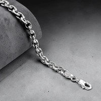 Avani Jewellers Silver Gents Bracelet - 9.93, 8.5 INCH