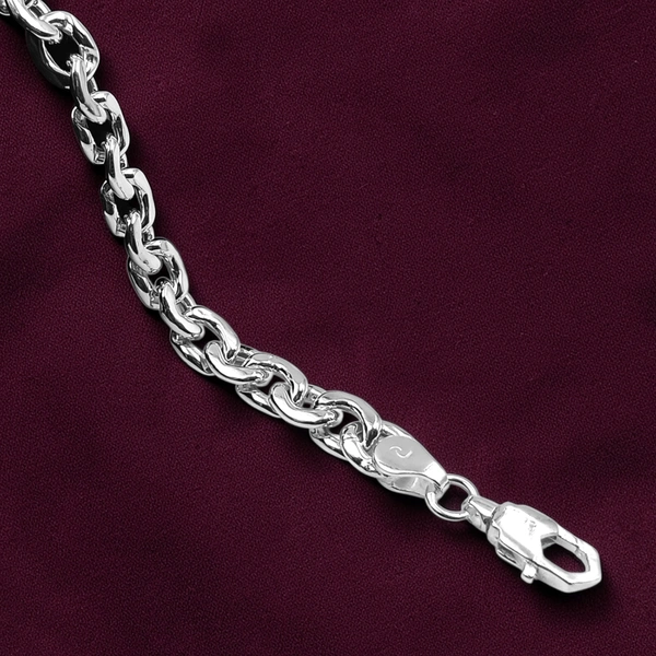 Avani Jewellers Silver Gents Bracelet - 9.93, 8.5 INCH