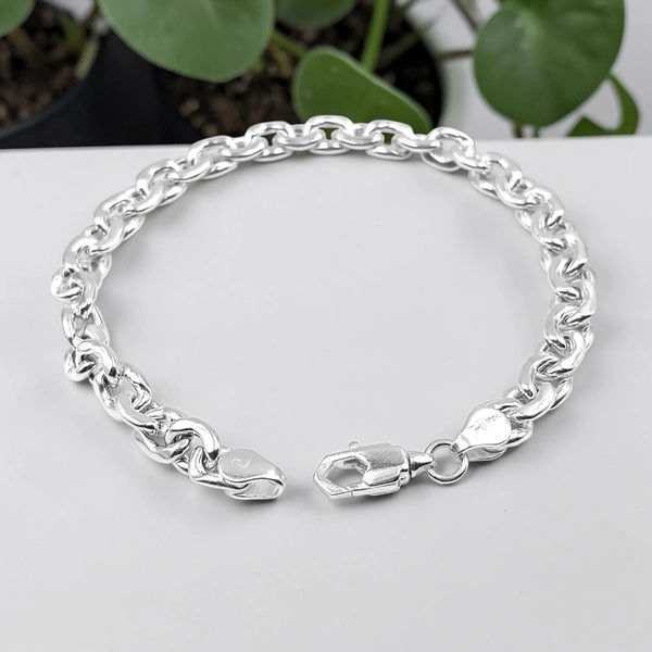 Avani Jewellers Silver Gents Bracelet - 9.93, 8.5 INCH
