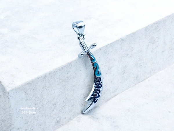 Avani Jewellers Silver Gents Fancy Pendant - 2.75