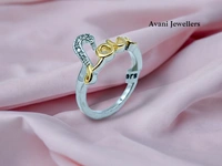 Avani Jewellers Silver Ladies Fancy Ring - 2.2, 13