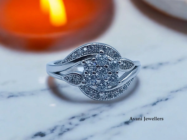 Avani Jewellers Silver Ladies Fancy Ring - 3.38, 11