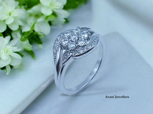 Avani Jewellers Silver Ladies Fancy Ring - 3.38, 11