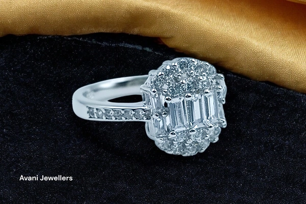 Avani Jewellers Silver Ladies Fancy Ring - 3.56, 12