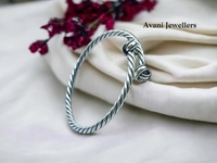 Avani Jewellers Silver Ladies Plain Kade - 15.95, Adjustable