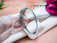 Avani Jewellers Silver Ladies Plain Kade - 11.92, Adjustable