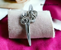 Avani Jewellers Silver Ladies Plain Kade - 10.3, Adjustable