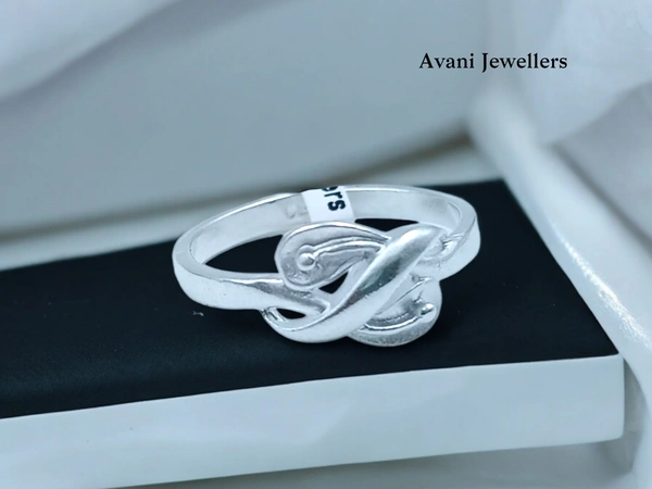 Avani Jewellers Silver Ladies Plain Ring - 2.27, 14