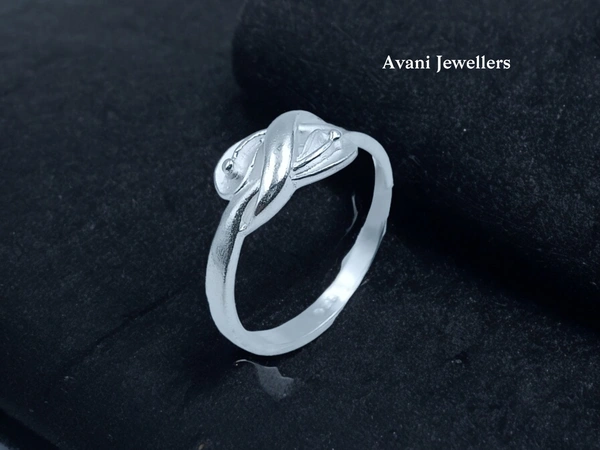 Avani Jewellers Silver Ladies Plain Ring - 2.27, 14