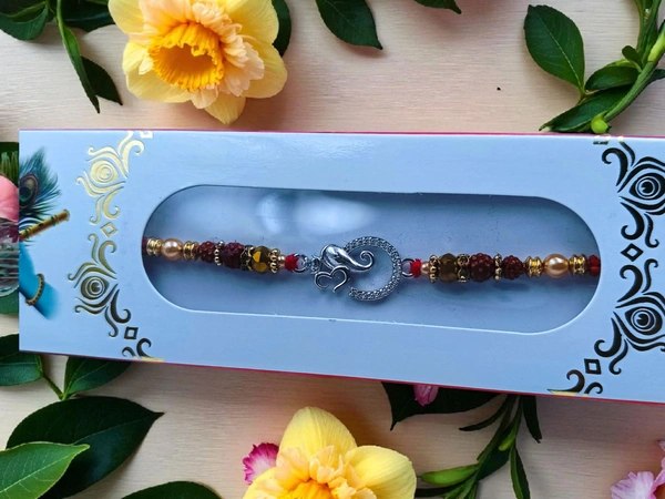 Silver Fancy Rakhi - Free Size