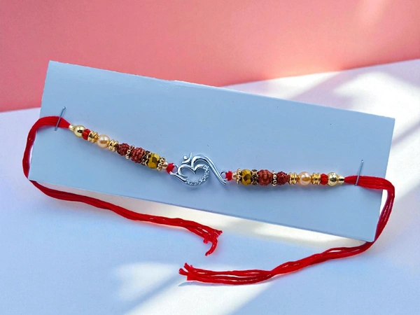Silver Fancy Rakhi - Free Size