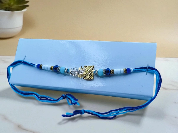 Silver Fancy Rakhi - Free Size