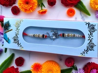 Silver Fancy Rakhi - Free Size