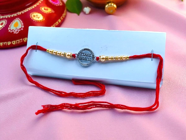 Silver Fancy Rakhi - Free Size