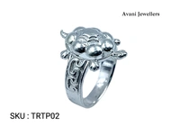 Avani Jewellers Silver Tortoise Plain Ring - 5.13, 25