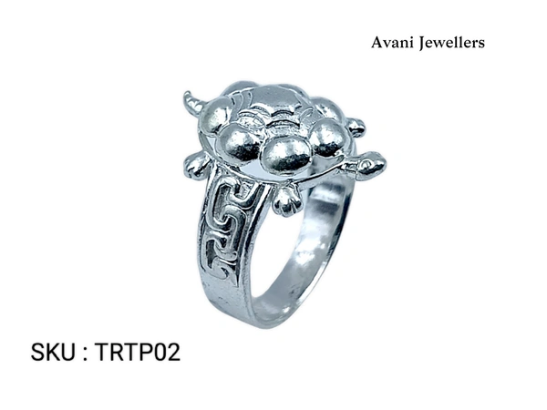 Avani Jewellers Silver Tortoise Plain Ring - 5.13, 25