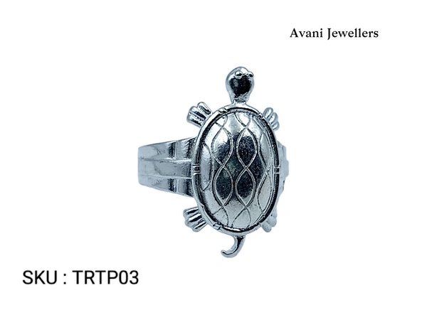 Avani Jewellers Silver Tortoise Plain Ring - 5.1, 24