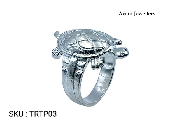 Avani Jewellers Silver Tortoise Plain Ring - 5.1, 24