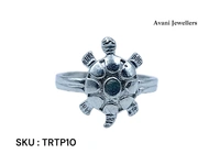 Avani Jewellers Silver Tortoise Plain Ring - 3.2, 20