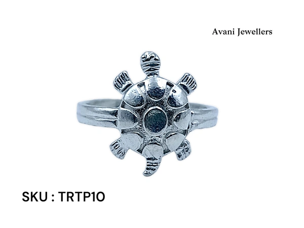Avani Jewellers Silver Tortoise Plain Ring - 3.2, 20
