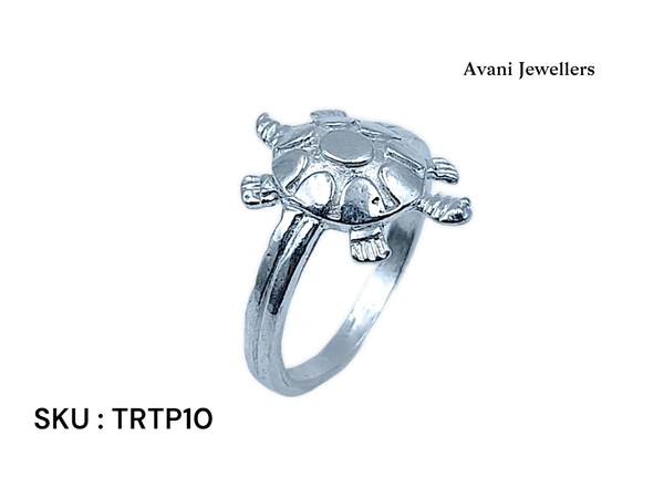 Avani Jewellers Silver Tortoise Plain Ring - 3.2, 20