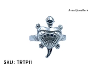 Avani Jewellers Silver Tortoise Plain Ring - 3.34, 14